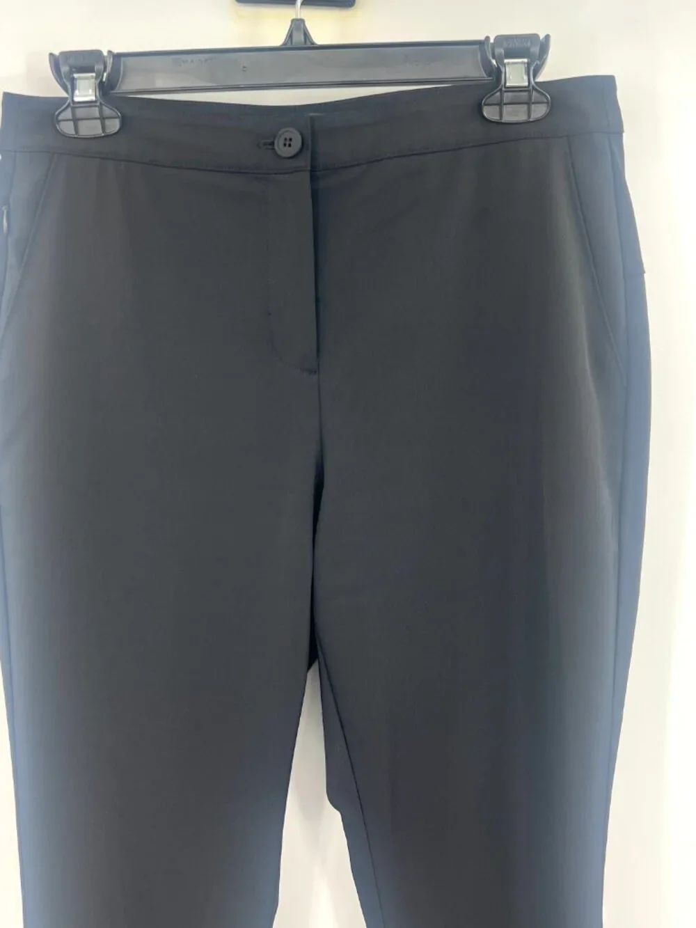 Theory Go Pant Becker Black Tapered Pants Women's 4
